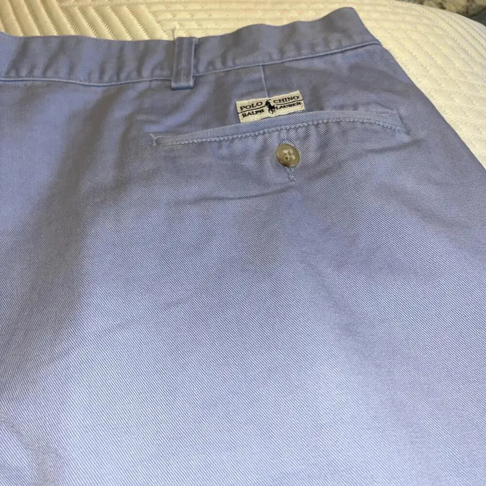 Vintage Size 42‎ Polo Ralph Lauren Tyler Chino Golf Shorts Blue - Picture 5 of 5